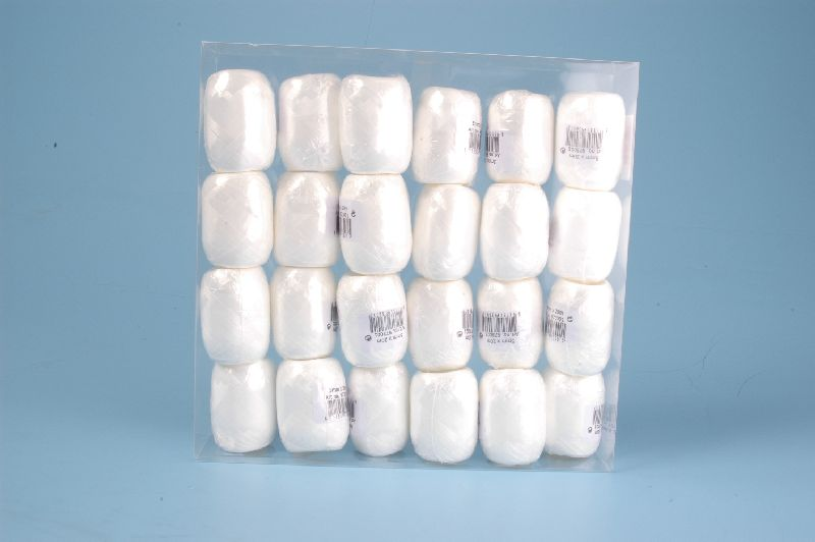 Krullint 20mx5mm wit 24 stuks