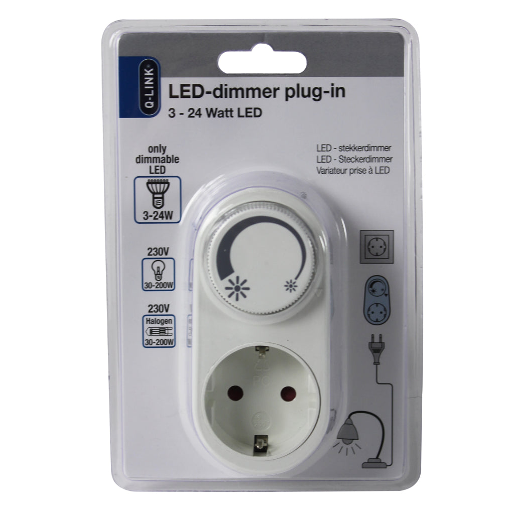 Q-Link Universal-Steckdimmer LED 3-24w