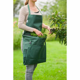 Nature Nature Garden apron with folding bag 130x55 cm green