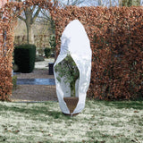Naturwinterabdeckung mit Reißverschluss 70 g m² 1,5x1,5x2 m Weiß