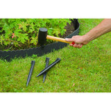 Nature Border Border Set dekorativ 13 cm x 12 m mit Stift Schwarz