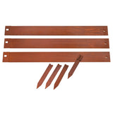 Naturgrenze Rand 3 St 91.4x10,2 cm Cortenstaal