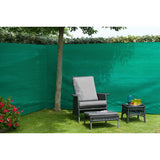 Naturgartenbildschirm 1.5x10 m PE grün