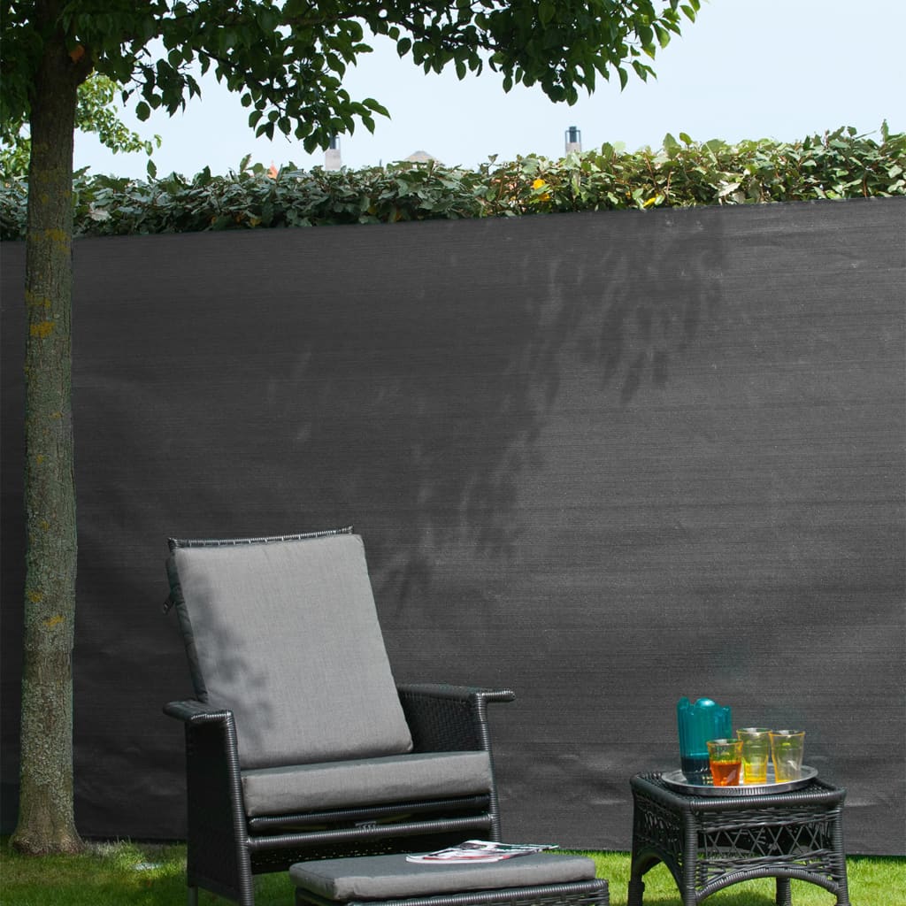 Naturgartenbildschirm 1,5x5 m pe Anthrazit