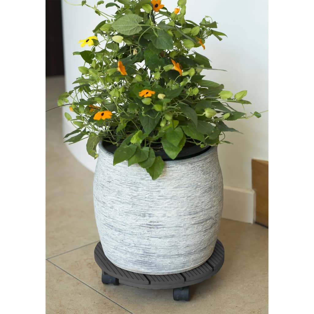 Nature Nature Plant Trolley Round Ø30 cm Anthracite -colored