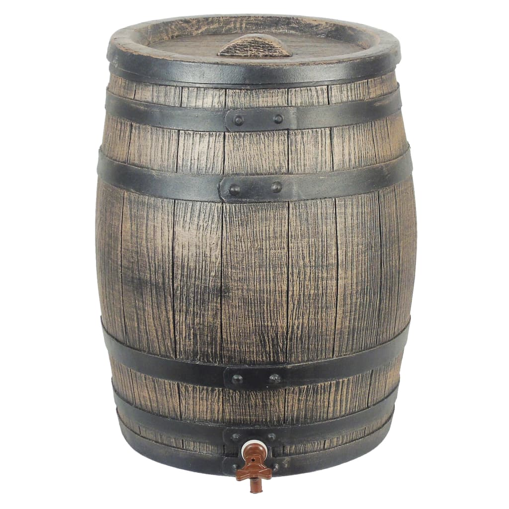 Nature Nature Rain barrel with wood-look 120 L 50.5x66 cm Brown