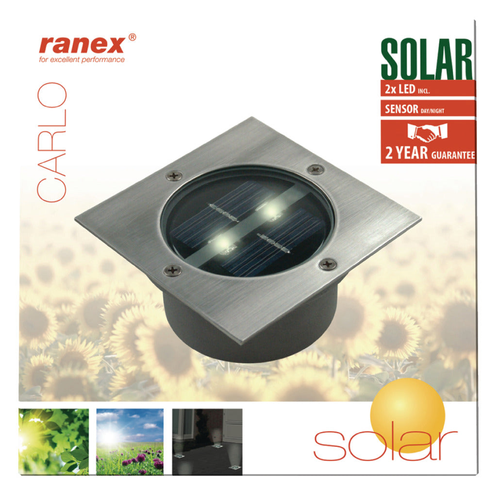 RANEX RANEX RA-5000198 SPORD LED SPORT VERRE en acier inoxydable brossé (5000.198)