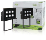 Ranex xq-1011 LED-Außenleuchte aus schwarzem Aluminium (6x).