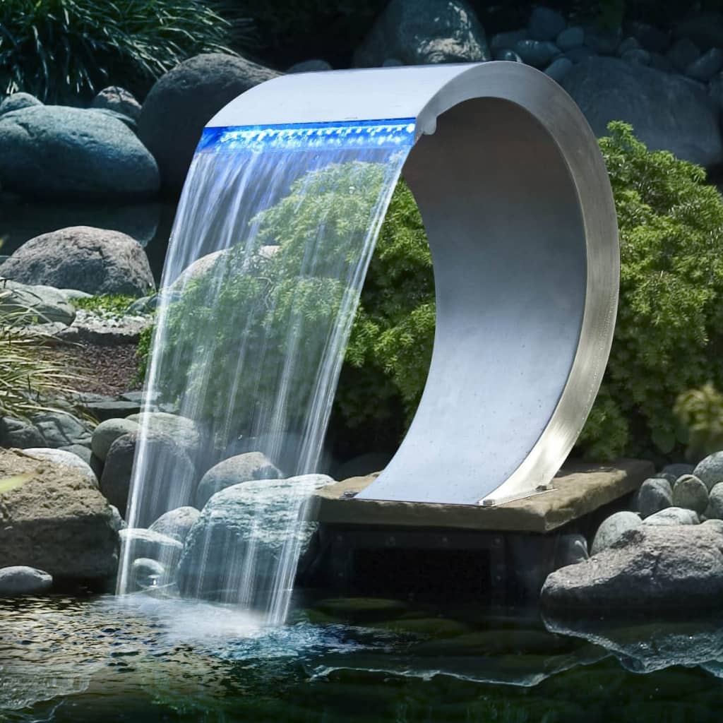 Ubbink Ubbink Mamba Waterfall with LED lighting Stainless steel