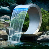 Ubbink Ubbink Mamba Waterfall with LED lighting Stainless steel