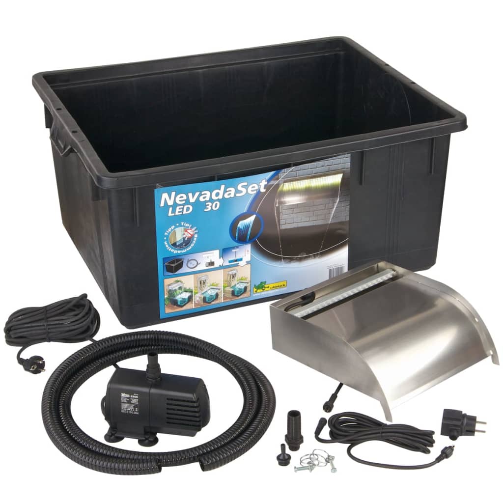 Ubbink Wasserfall mit LEDs Nevada 30 cm Edelstahl