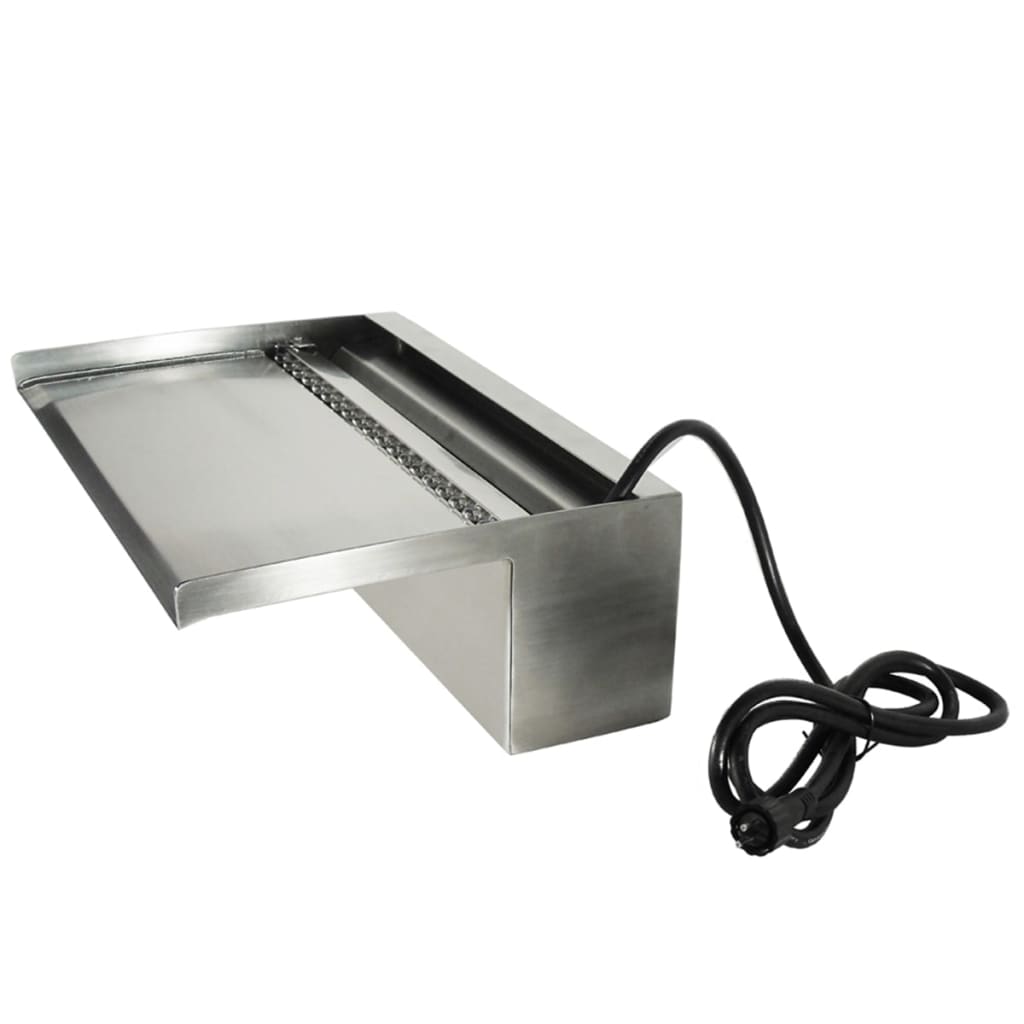 Ubbink Wasserfall Niagara LED 30 cm silberfarben 1312124