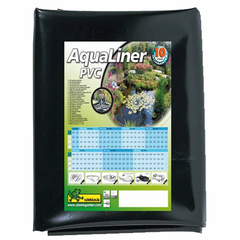 Ubbink ubbink ribnik folija Aqualiner 6x4 m PVC črna