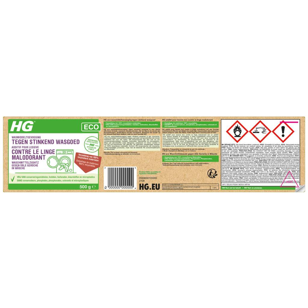 Hg Eco Detergent Addiction contro la lavanderia puzzolente 500 g