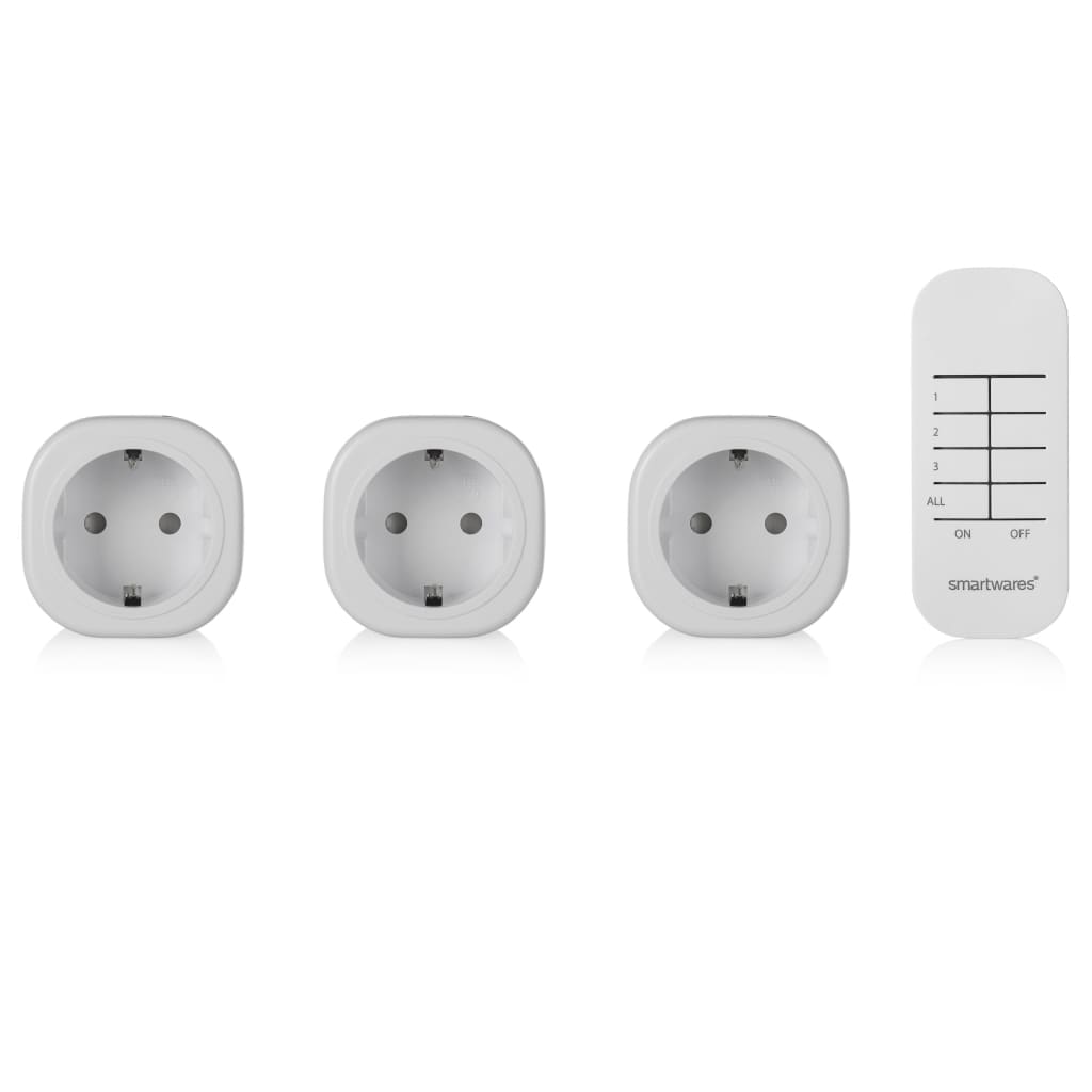 SmartWares Mini Switch configurado para 8x5.5x5.5 cm de blanco