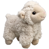 Knuffel lammetje wollie 14 cm. beige voe