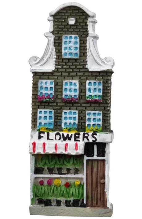 Koelkastmagneet miniatuur flowers. 5,5 c