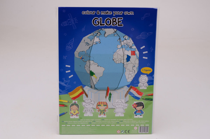 Färben und gestalten Sie Ihren eigenen Globus