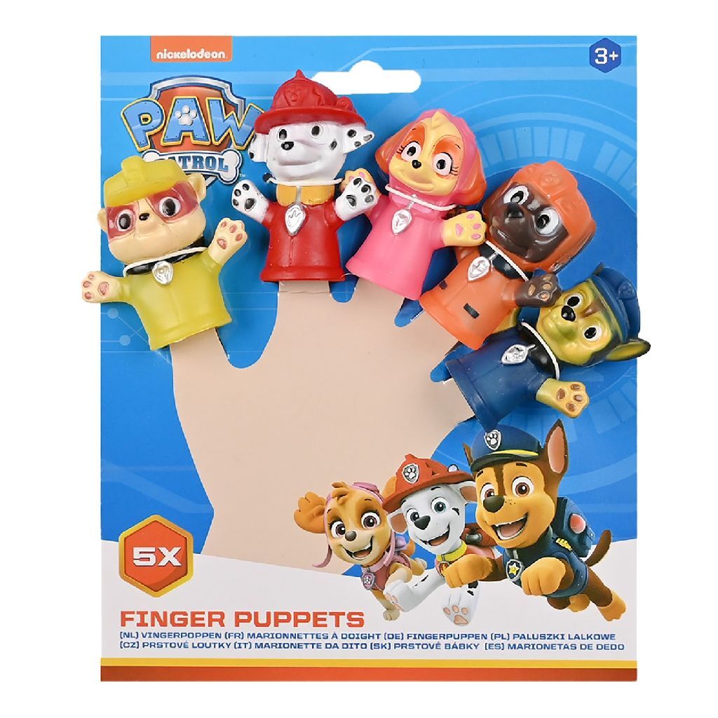 Finger Puppets Paw Patrol, 5st.