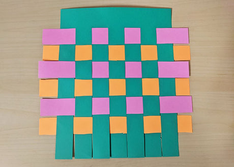 Geflochtene Streifen. (200 x) 50x1 Dschungellinie