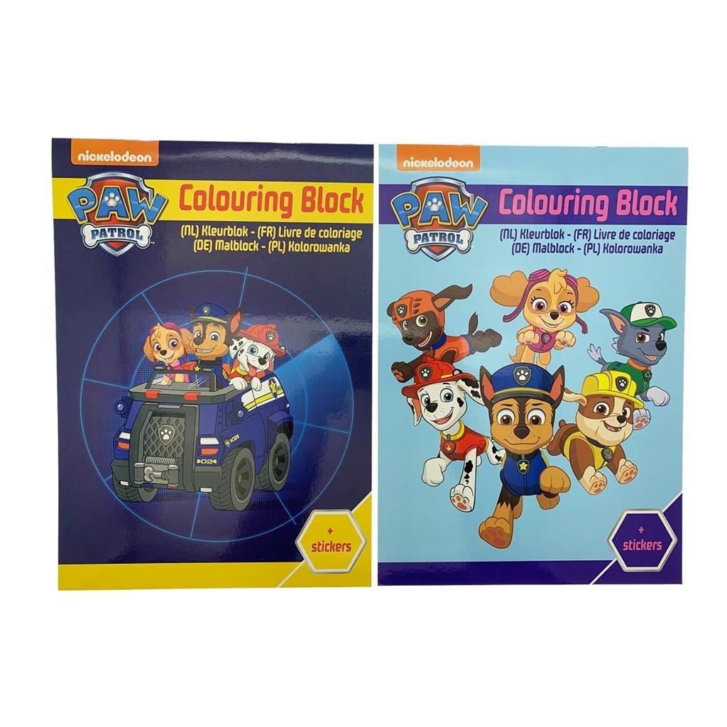 Paw Patrol Coloring Book z nalepkami