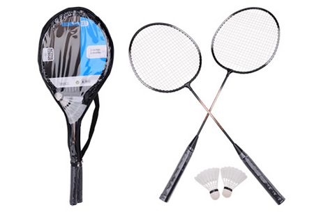 Johntoy Sports Active Badminton-Set mit Shuttles für 2 Spieler