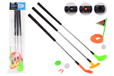 Johntoy sports active golfset met 3 verlengbare clubs