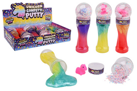 Johntoy Knete mit Einhorn und Schaumstoffbällen