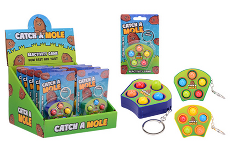 Toi-Toys Maulwurf-Schlag-Schlüsselanhänger-Spiel