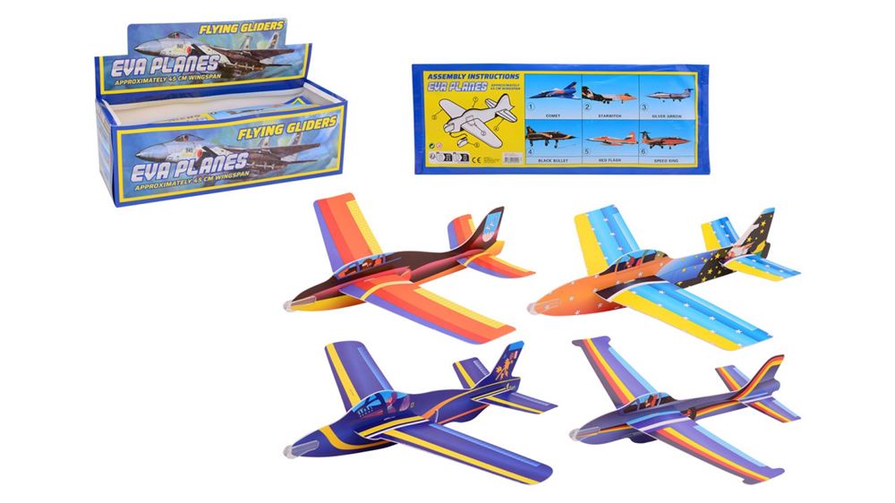 Johntoy Schaumstoff-Flugzeug Jumbo, 45 cm