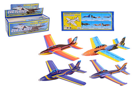 Johntoy Schaumstoff-Flugzeug Jumbo, 45 cm