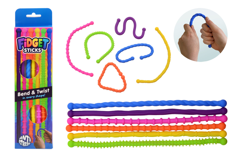 Johntoy Anti-Stress-Fidget-Twister – 6 Stk.