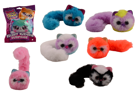 Johntoy pluizige kitten met lange staart