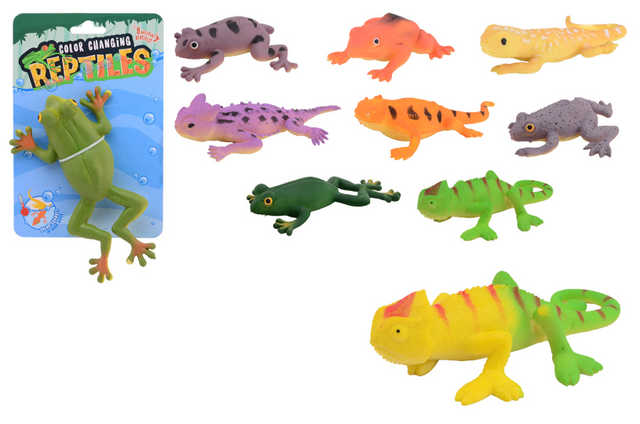 Johntoy John Spielzeug-Reptil mit Farbwechsel, ca. 12 cm