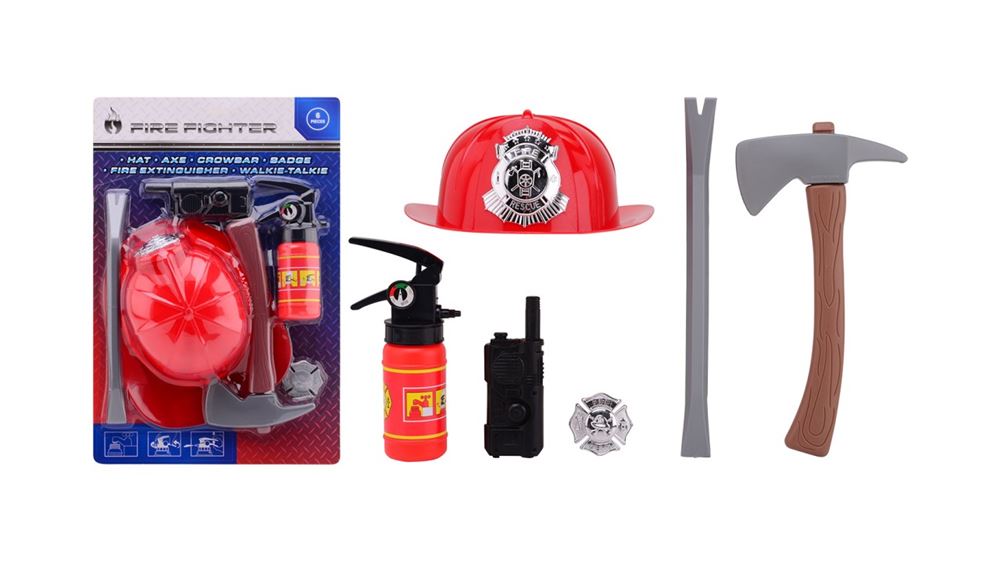 Johntoy John Toy Feuerwehr-Spielset 6-teilig