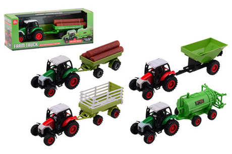 Johntoy farm master die-cast tractor speelset medium 3 assorti