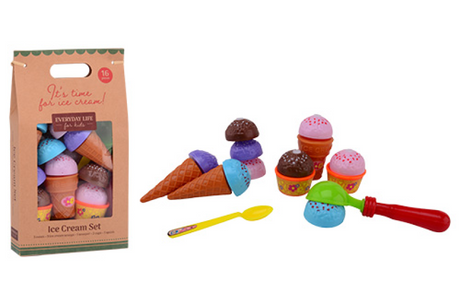 Johntoy Home and Kitchen Magic Ice Cream – Spielzeug-Essen und Getränke – Kunststoff – 11 Stück