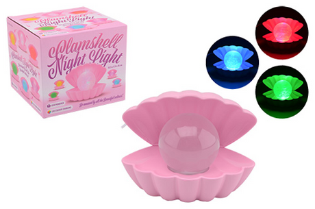Johntoy Pearl Nachtlampe rosa mit USB-Anschluss