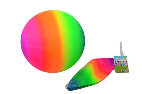 Johntoy Outdoor-Spaß-Regenbogenball, 20 cm