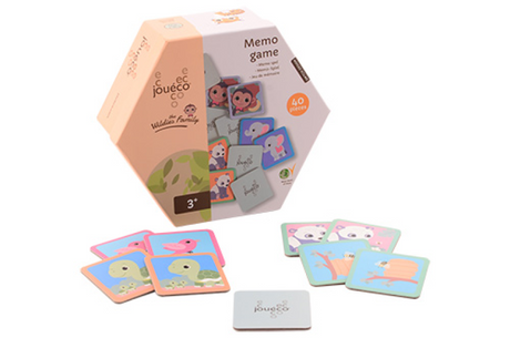 Jouéco Memo The Wildies Family Junior Karton 40 Stück