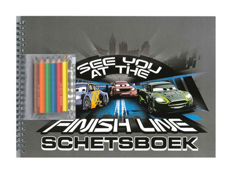 Cars schetsboek met sjabloon