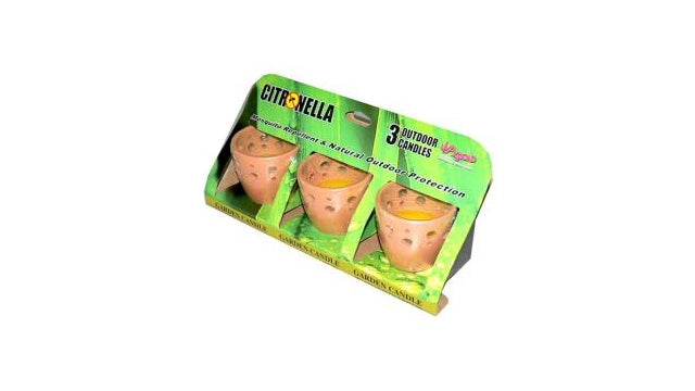 Diversen citronella terra cotta potjes set van 3