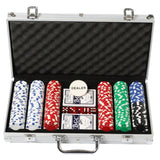Einfaches Pokerset im Aluminiumkoffer