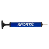 Sportx balpomp met verloopstukje en metalen naald 30 cm