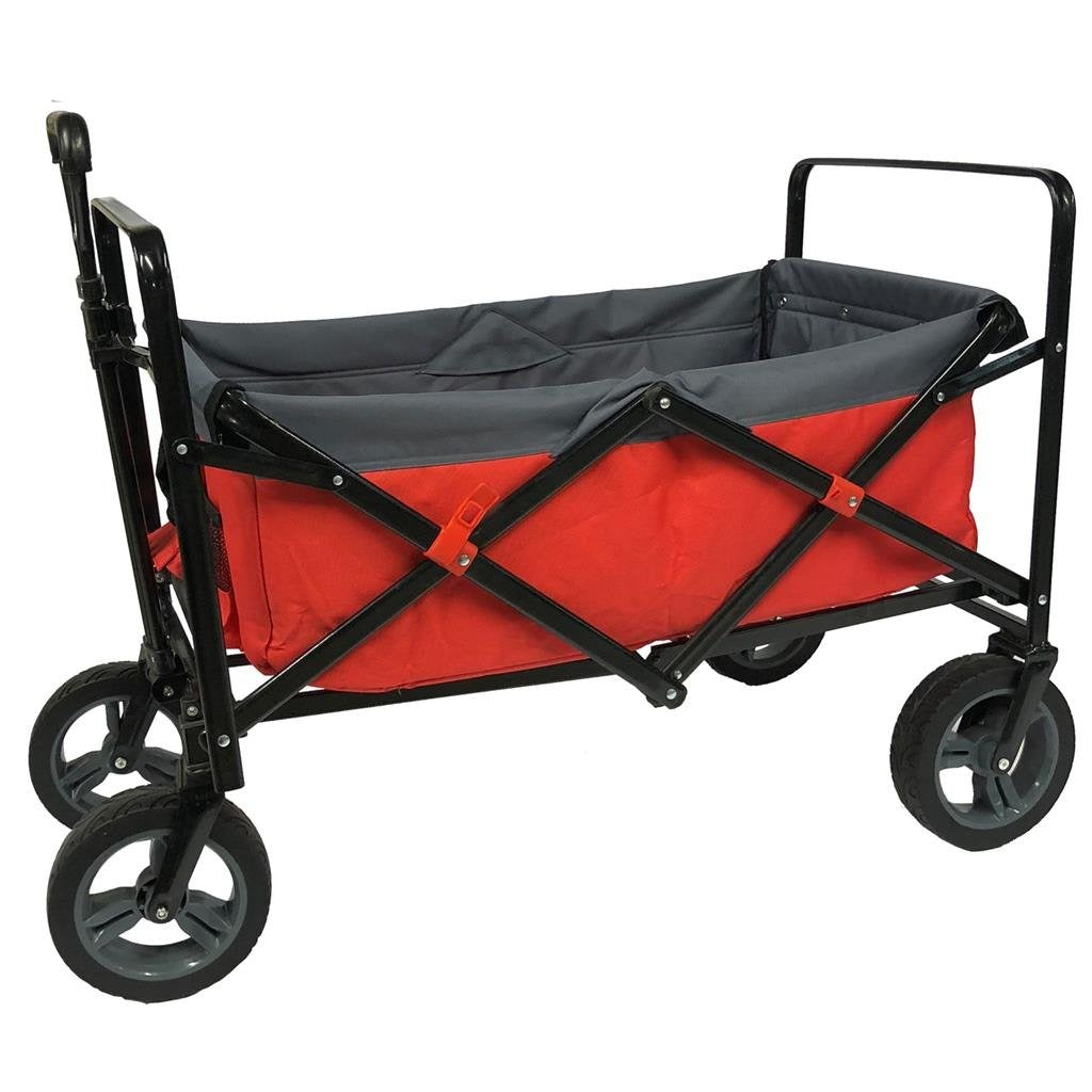 Outdoor-Klappbollerwagen rot grau schwarz