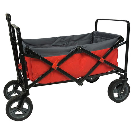 Outdoor-Klappbollerwagen rot grau schwarz