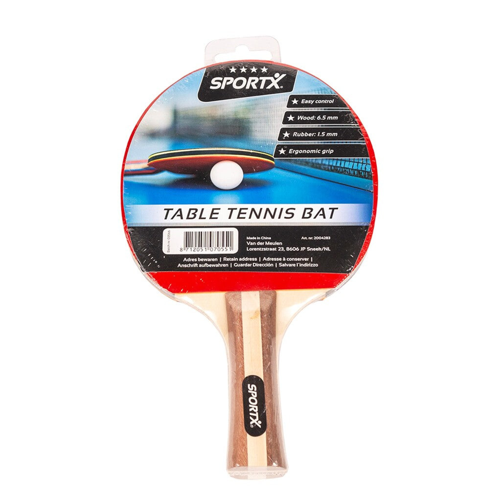 Sportx 4 Sterne Tischtennis Fledermausholz Gummi