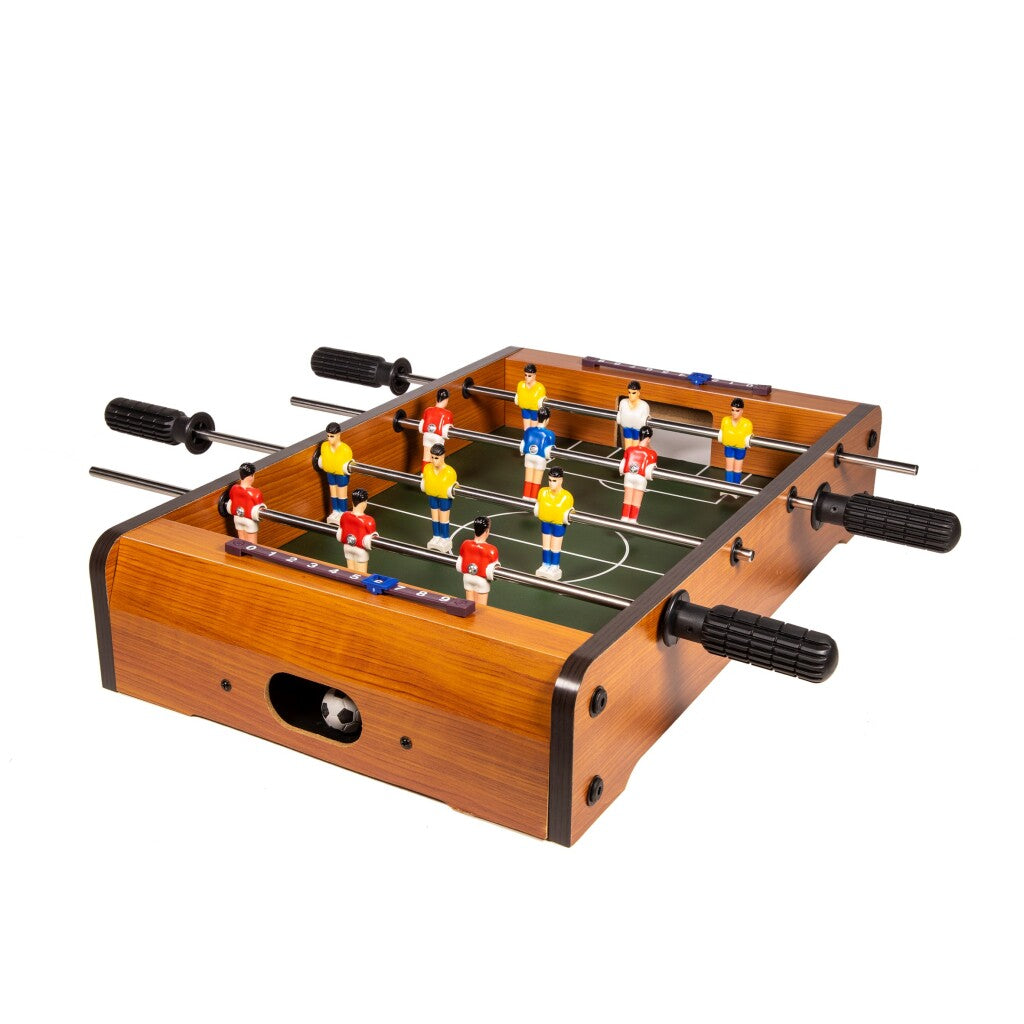 Einfacher Fußballtisch aus Holz, 51 x 31 x 10 cm