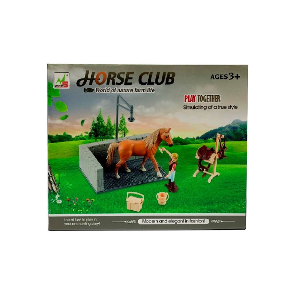 Set da gioco Wasbox Horse Wasbox Basic Horse Club