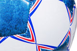 Sportx voetbal derbystyle blauw wit 330-350gr